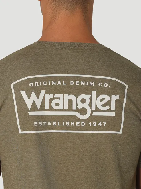 112325752 - Wrangler Men’s Original Denim Co T-Shirt - Burnt Olive Heather