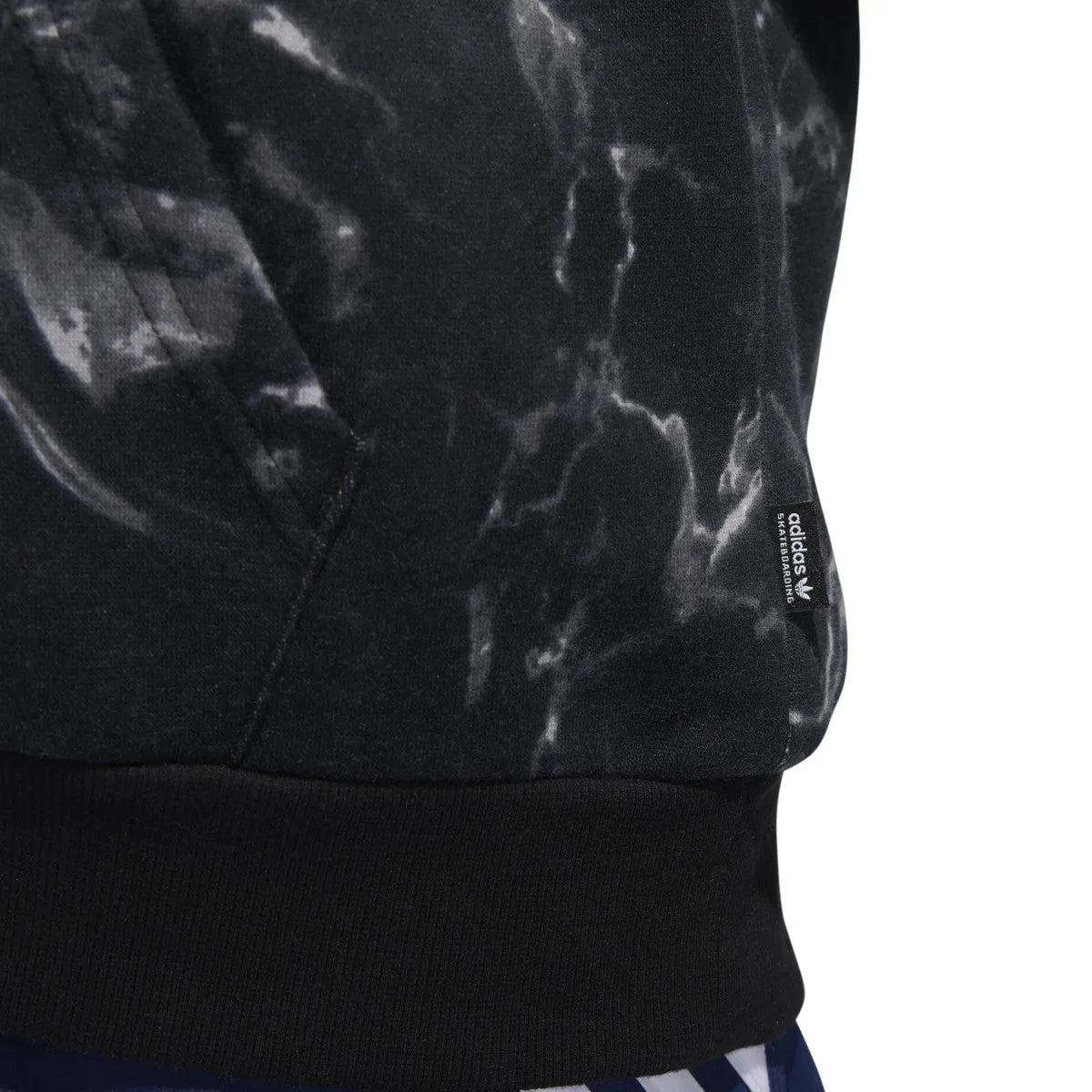 Adidas Men's Other Sports Marble Print Hoodie Black/White