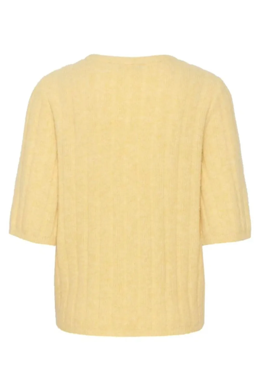 Alpha Short Sleeve Knit Tee in Flaxen Melange