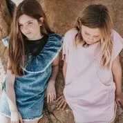 Andorine Ruffle Denim Dress
