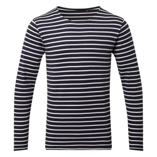 Asquith & Fox Mens Mariniere Coastal Long Sleeve T-Shirt