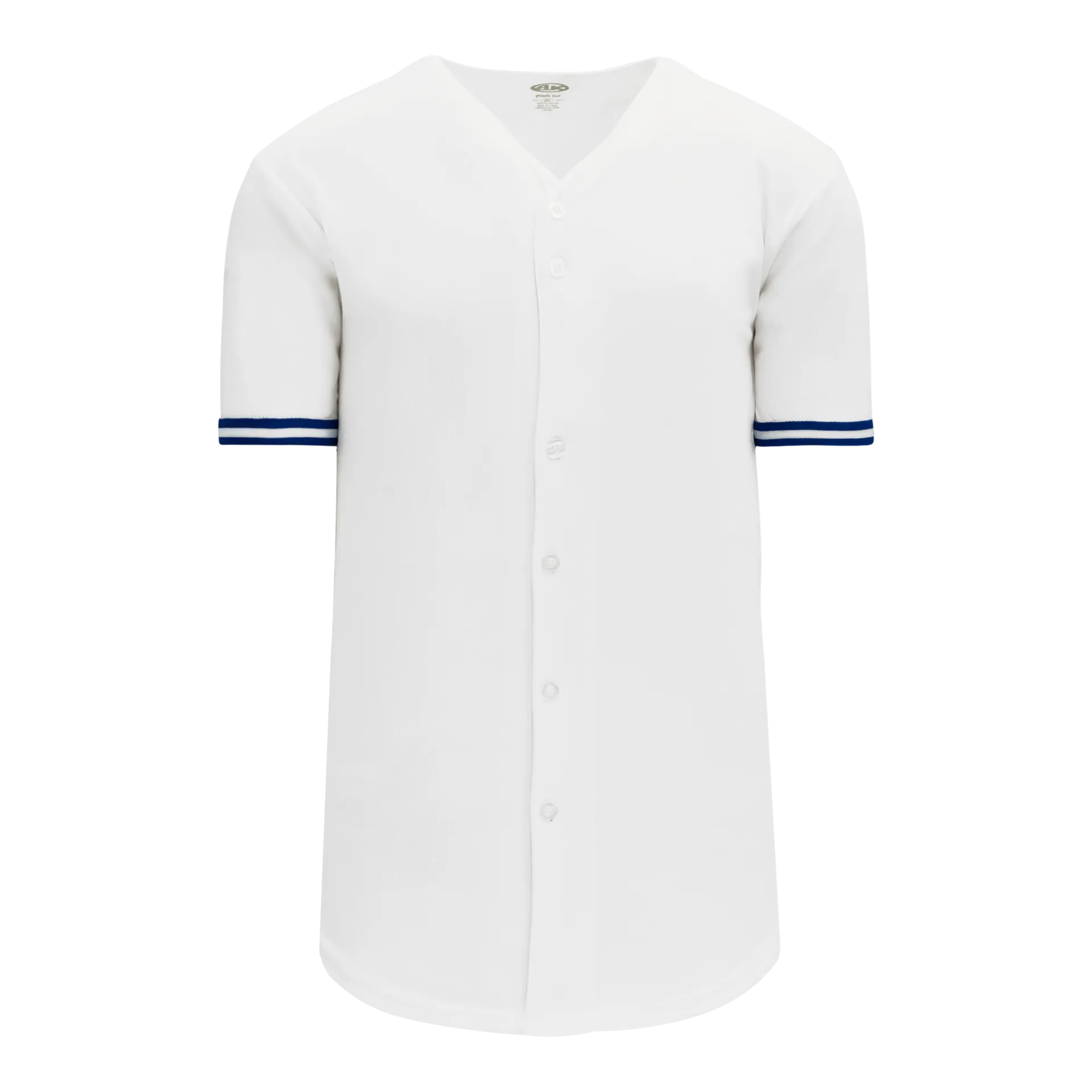 Athletic Knit (AK) BA5500Y-TOR569 Toronto Blue Jays White Youth Full Button Baseball Jersey