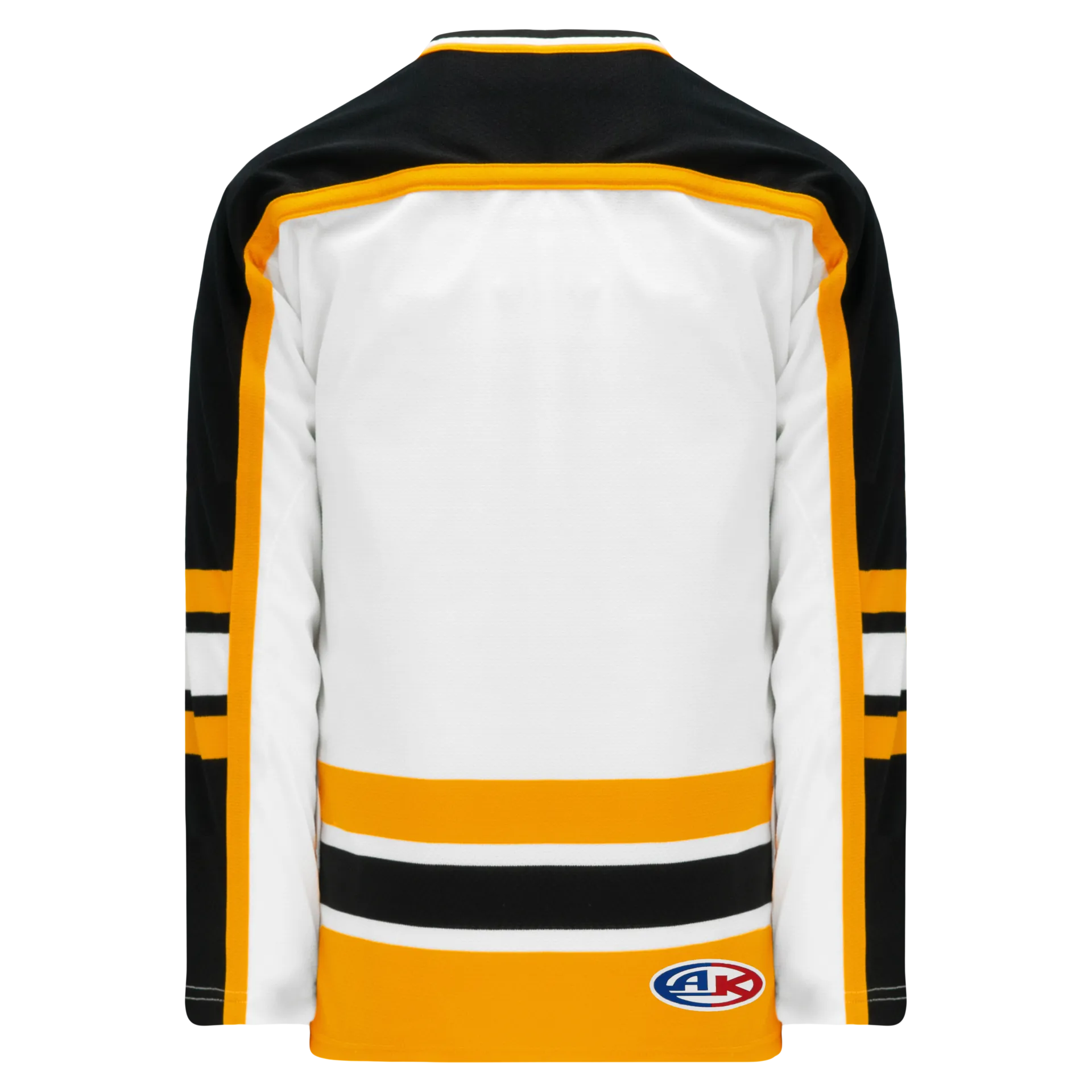 Athletic Knit (AK) H550BKA-BOS301BK Pro Series - Adult Knitted Boston Bruins White Hockey Jersey