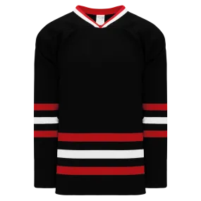 Athletic Knit (AK) H550BKA-CHI614BK Pro Series - Adult Knitted New Chicago Blackhawks Third Black Hockey Jersey