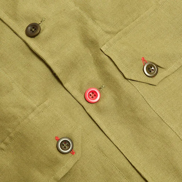 Bainewright 2 Moss Linen Vest
