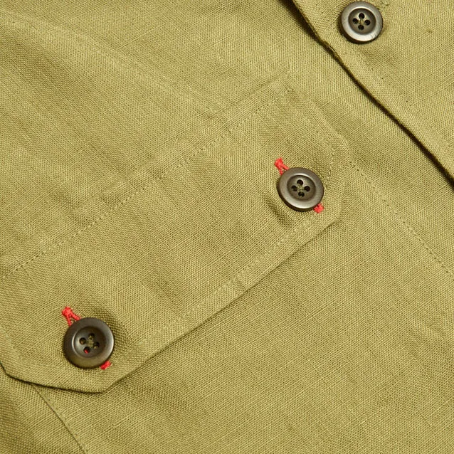 Bainewright 2 Moss Linen Vest