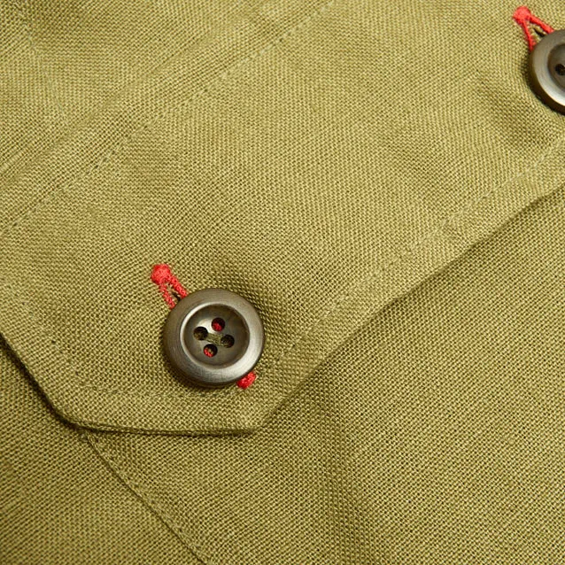 Bainewright 2 Moss Linen Vest