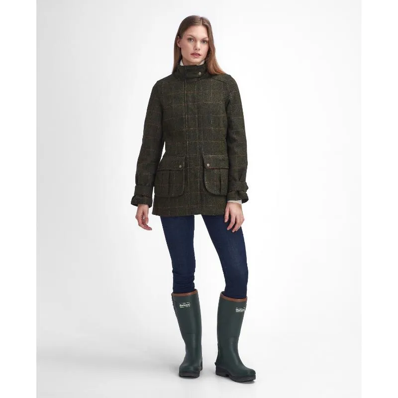 Barbour Fairfield Ladies Wool Tweed Waterproof Jacket - Spiced Pumpkin