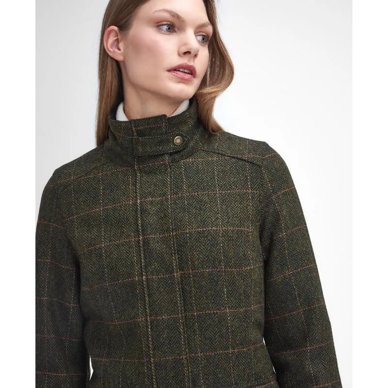 Barbour Fairfield Ladies Wool Tweed Waterproof Jacket - Spiced Pumpkin