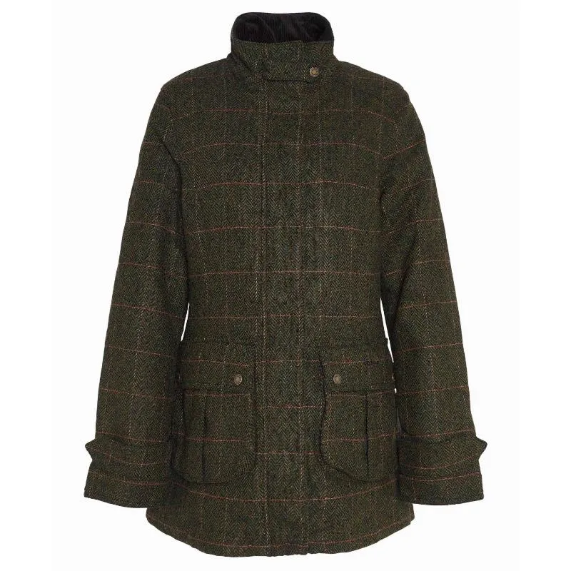 Barbour Fairfield Ladies Wool Tweed Waterproof Jacket - Spiced Pumpkin