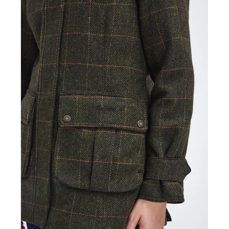 Barbour Fairfield Ladies Wool Tweed Waterproof Jacket - Spiced Pumpkin