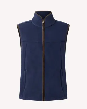 Bernard Weatherill Full Zip Fleece Gilet  Blue