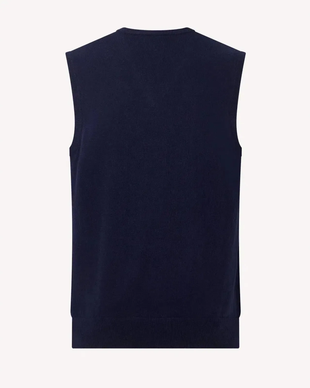 BERNARD WEATHERILL V-neck 1/4 Zip Vest Gilet Savile Row Navy