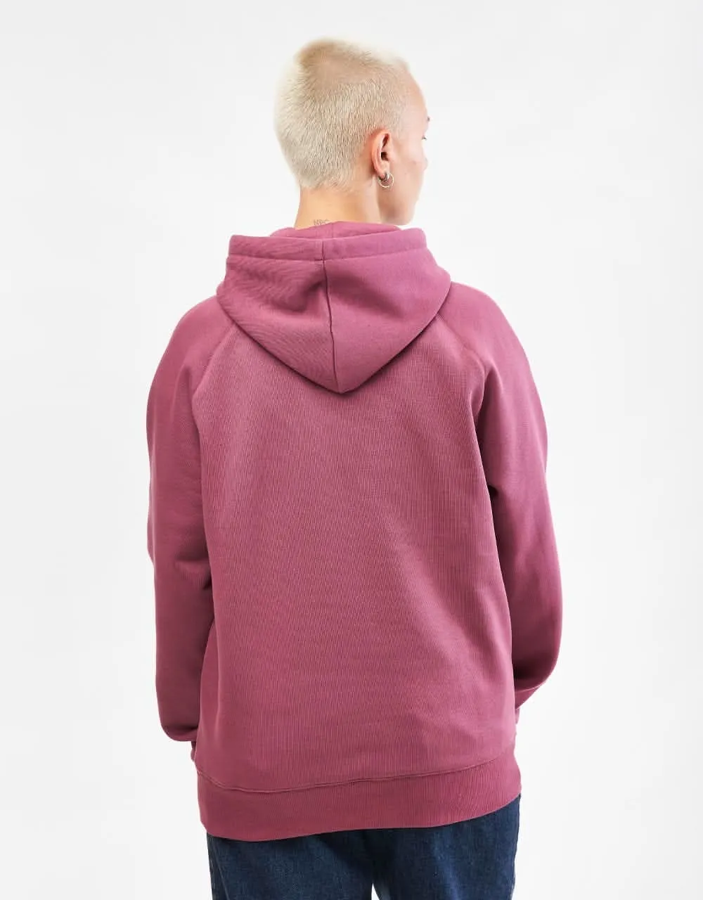 Carhartt WIP Hooded Chase Sweatshirt - Dusty Fuchsia/Gold