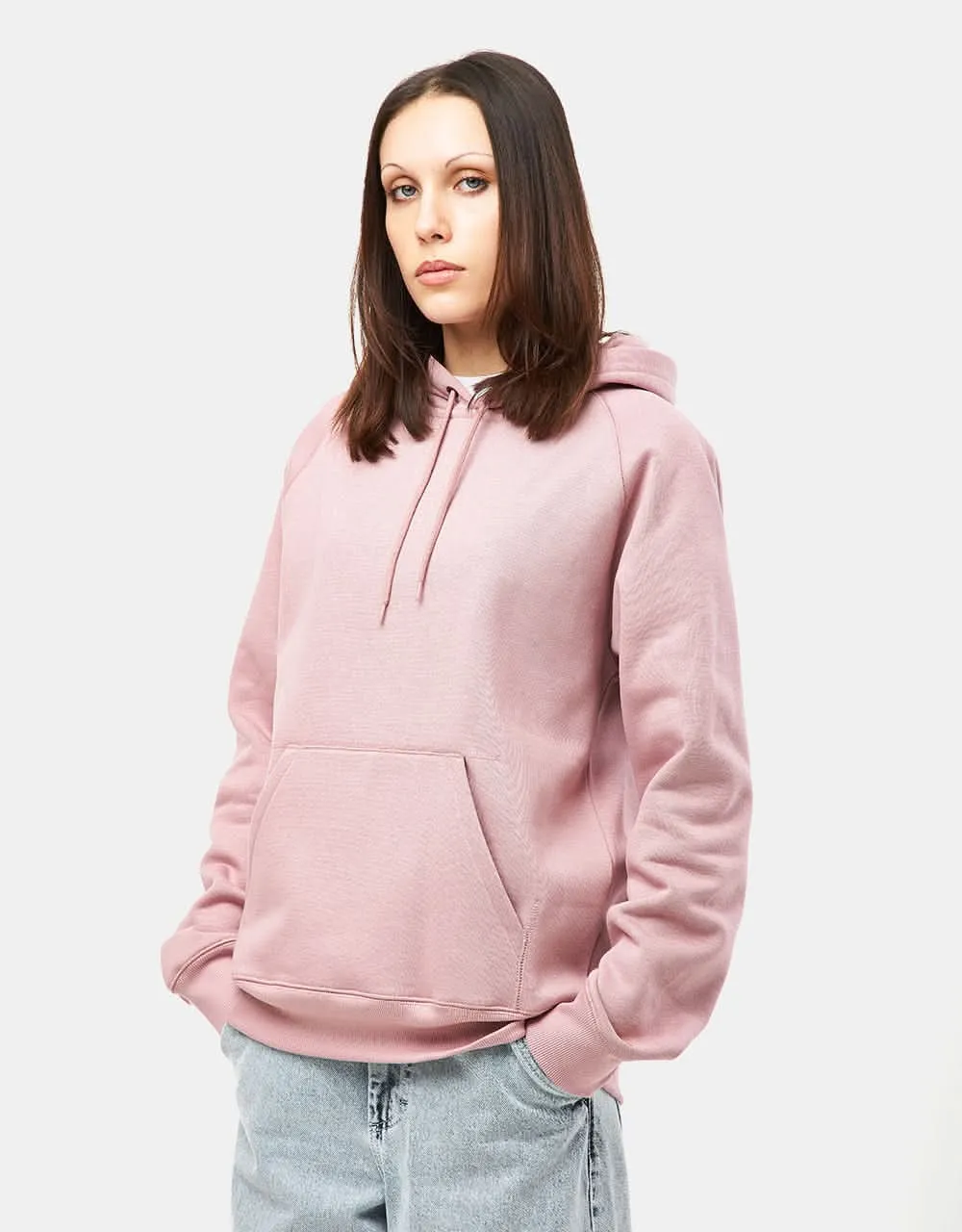 Carhartt WIP Hooded Chase Sweatshirt - Glassy Pink/Gold