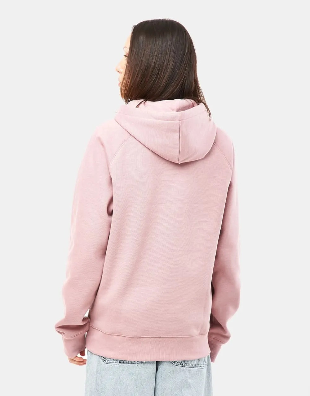 Carhartt WIP Hooded Chase Sweatshirt - Glassy Pink/Gold
