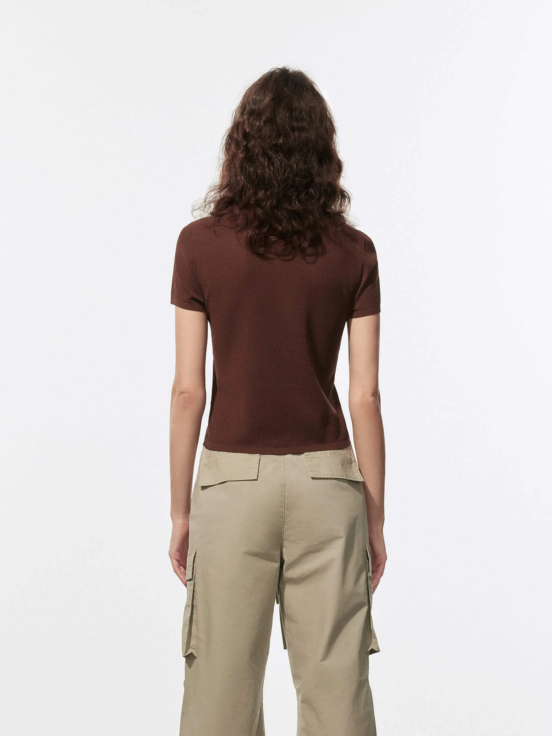 Crew Neck Knitted Top