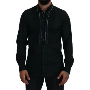 Dolce & Gabbana Elegant Slim Fit Tuxedo Dress Shirt