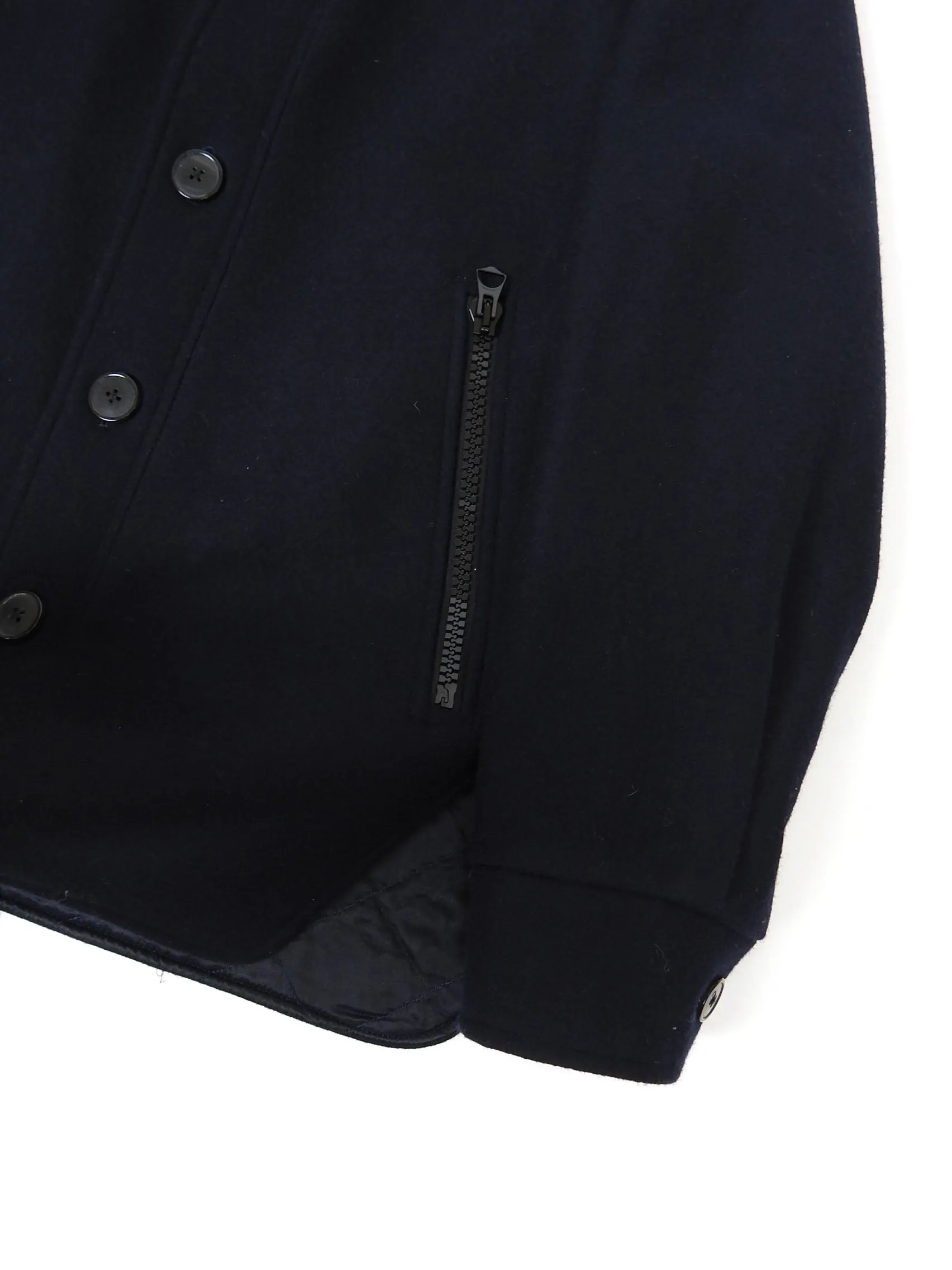Dries Van Noten Quilted Wool Coat Size 46