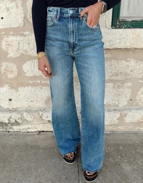 Far Out High Rise Wide Leg Jeans - Stunner