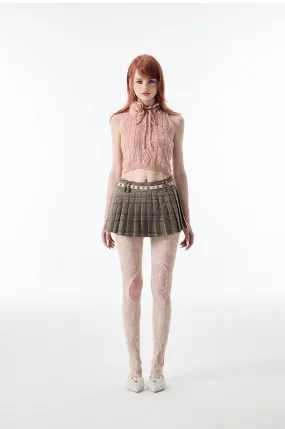 (Final Sale) Knitted ”Rose“ Sleeveless Top