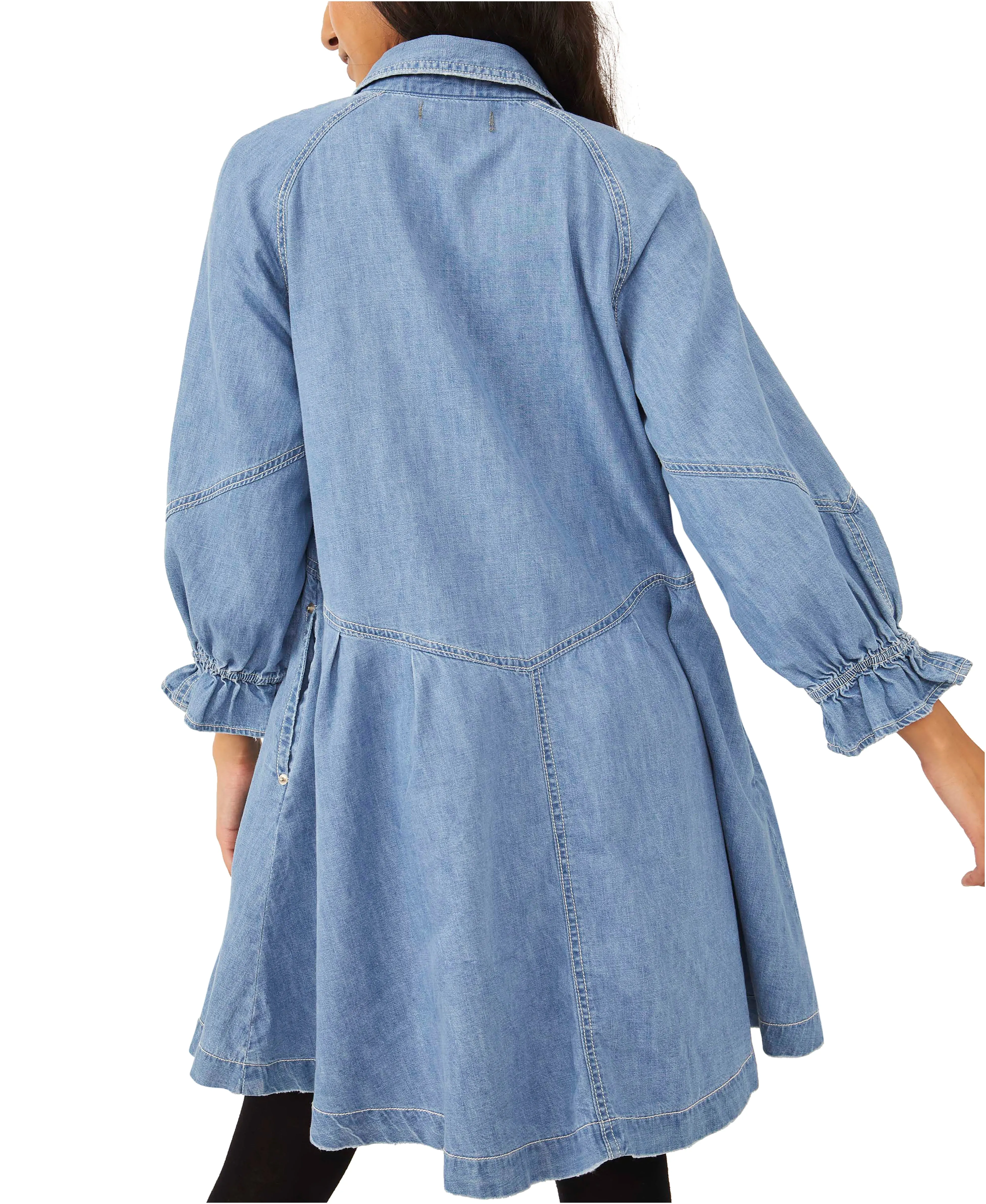 Free People Hannah Sunday Morning Denim Dress