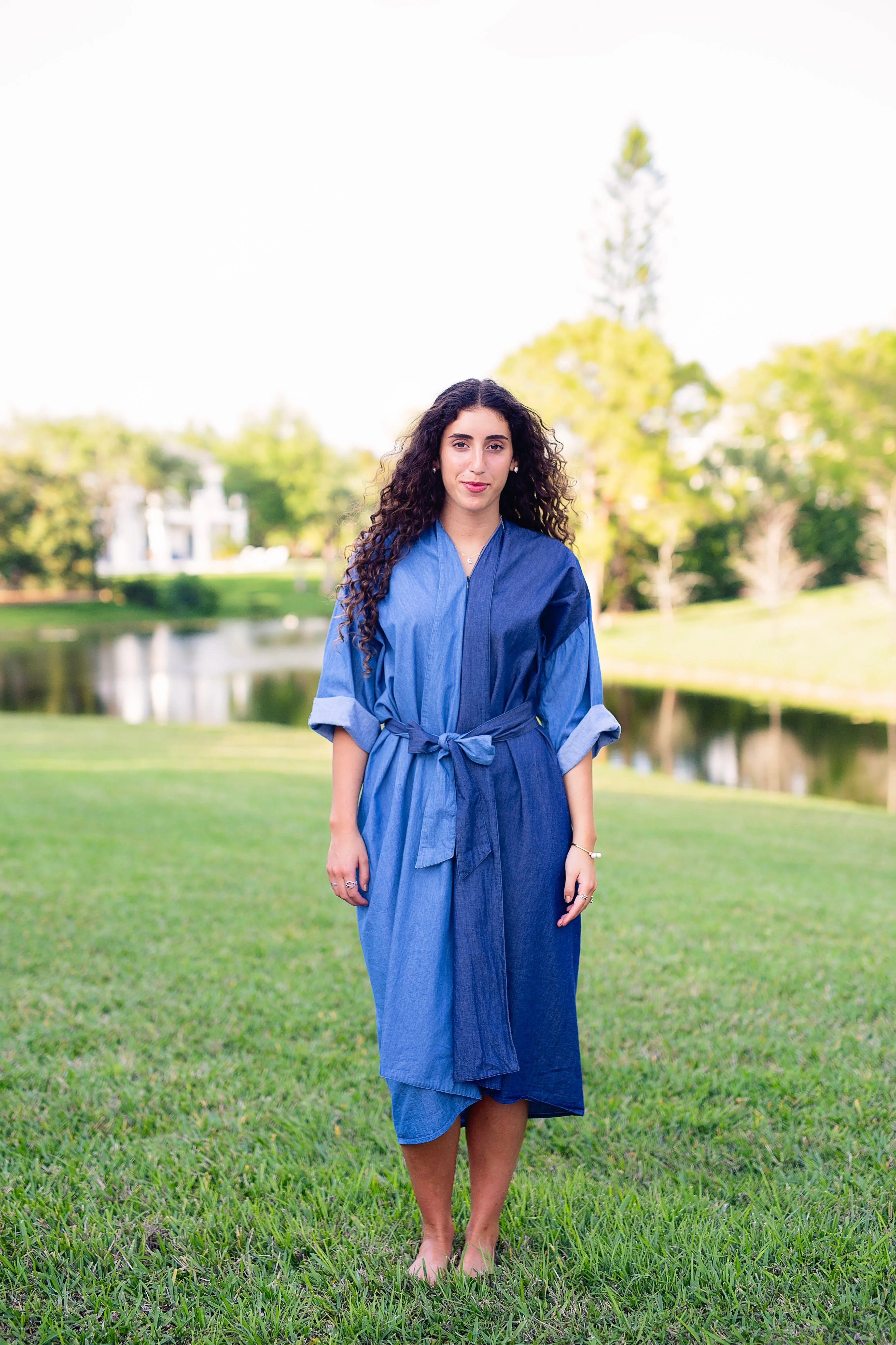 Keiko Dress - Denim Duo