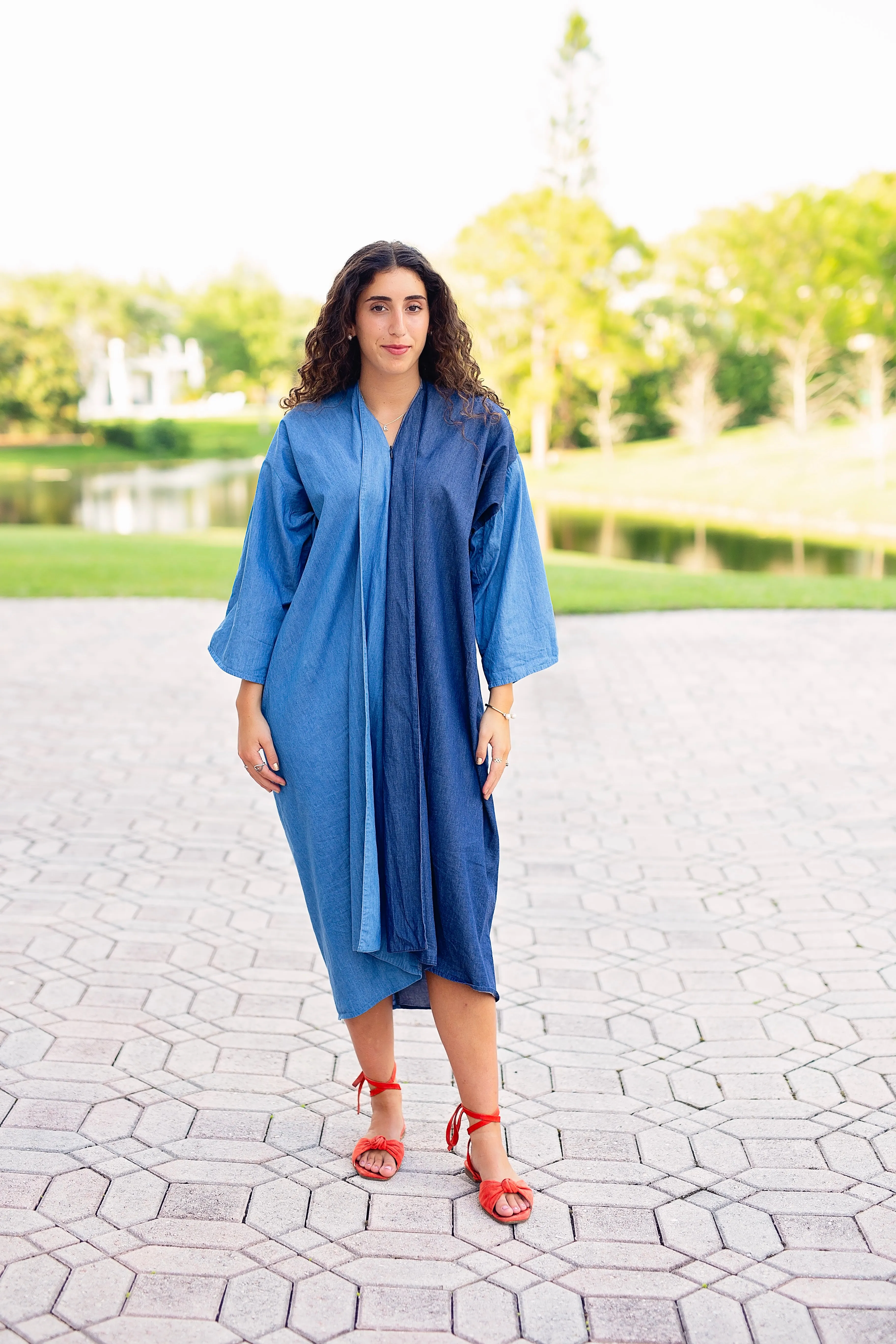 Keiko Dress - Denim Duo