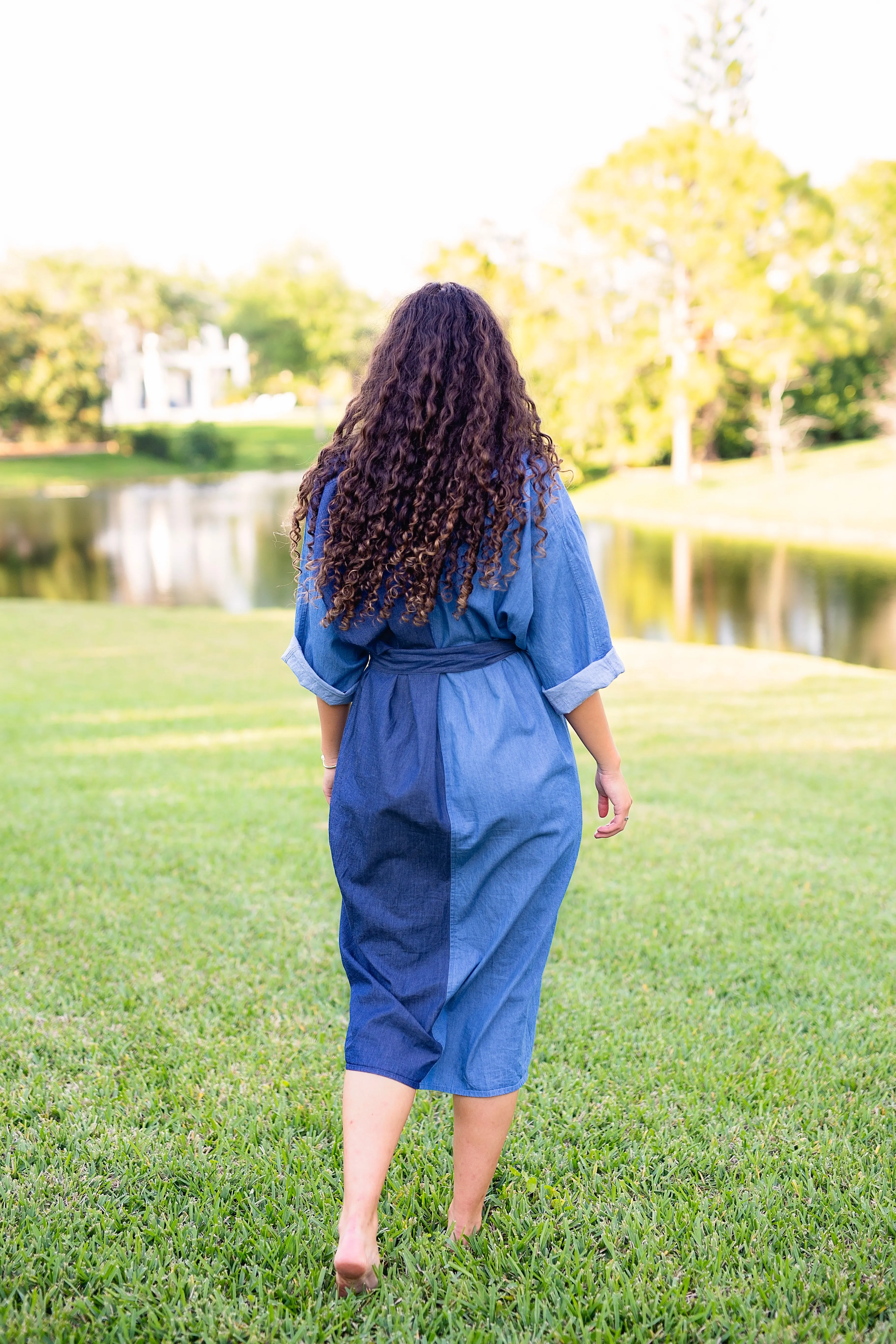Keiko Dress - Denim Duo