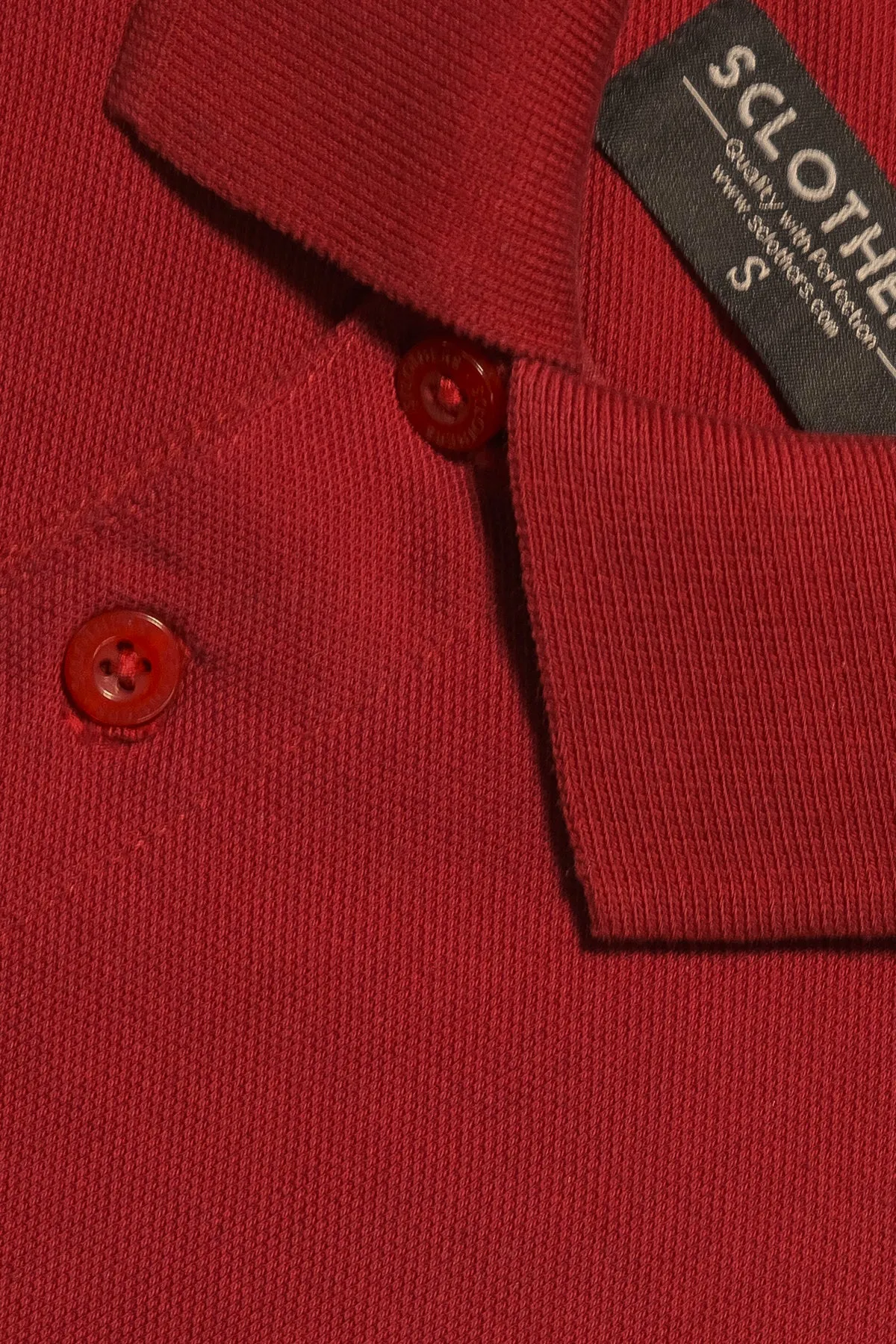 Maroon Chest Stripe Polo (Plus Size) - S20 - MP0048P