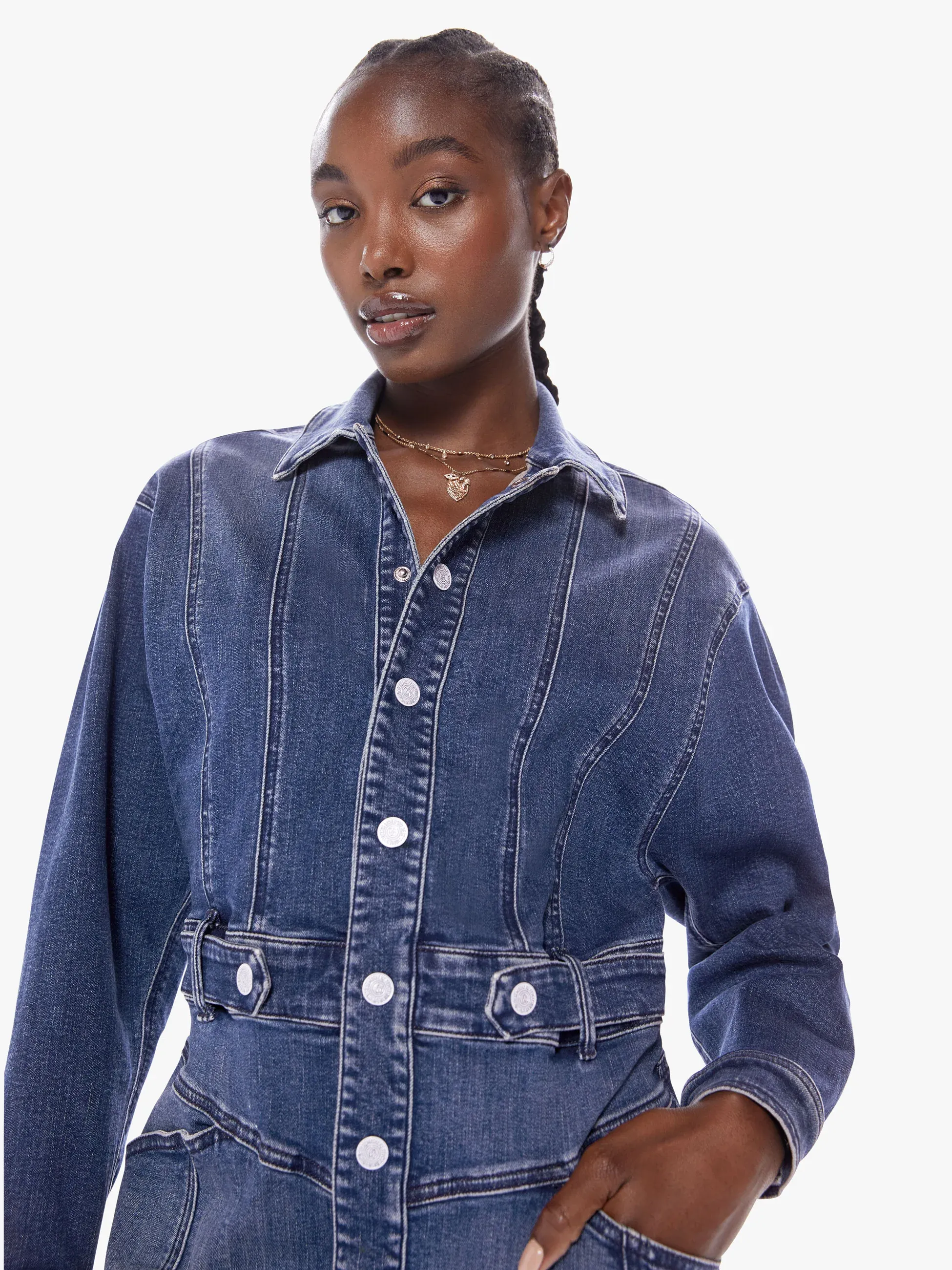 Mother - The Batwing Cinch Dress Waist in Beer Me