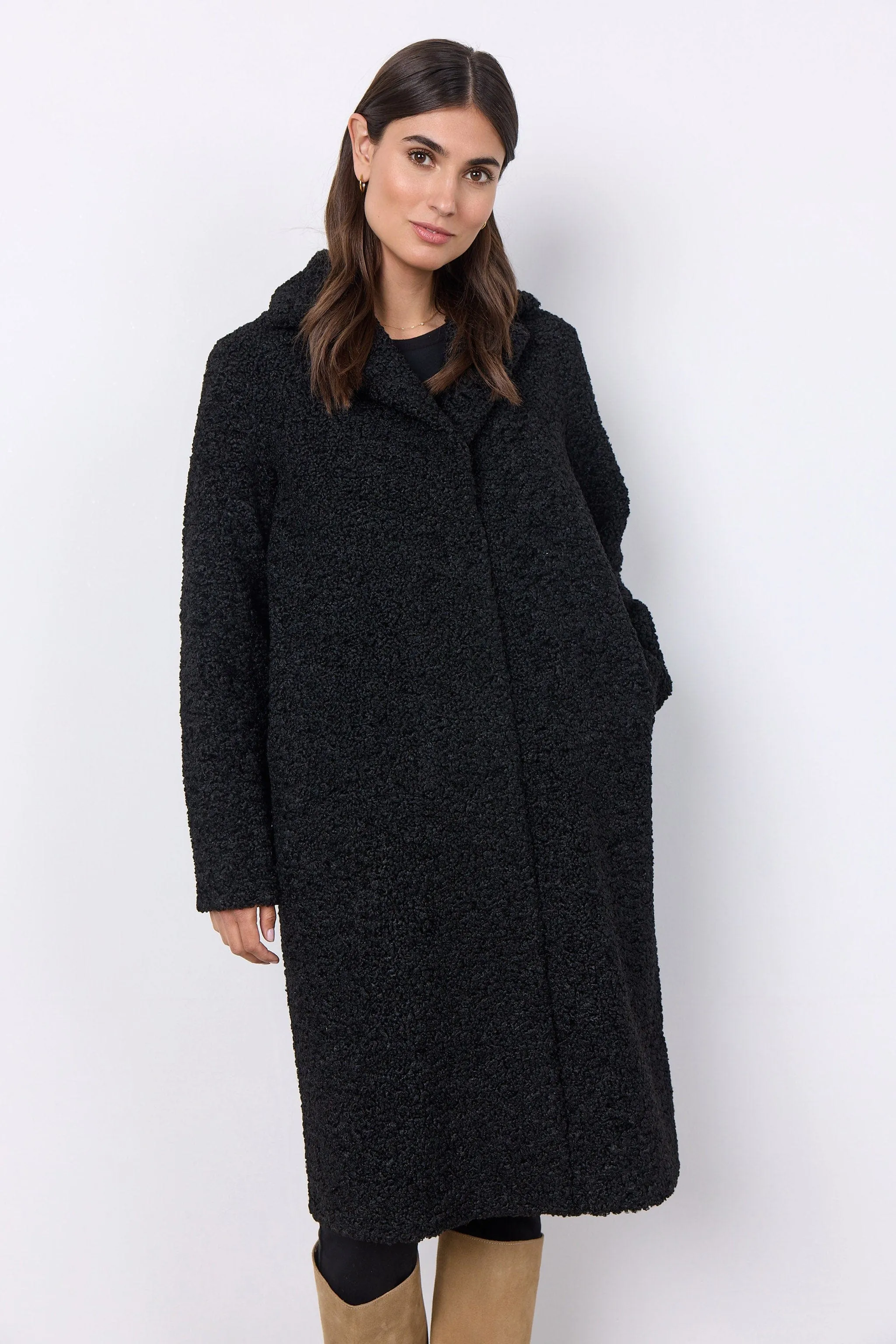 Mukite Teddy Coat - Black
