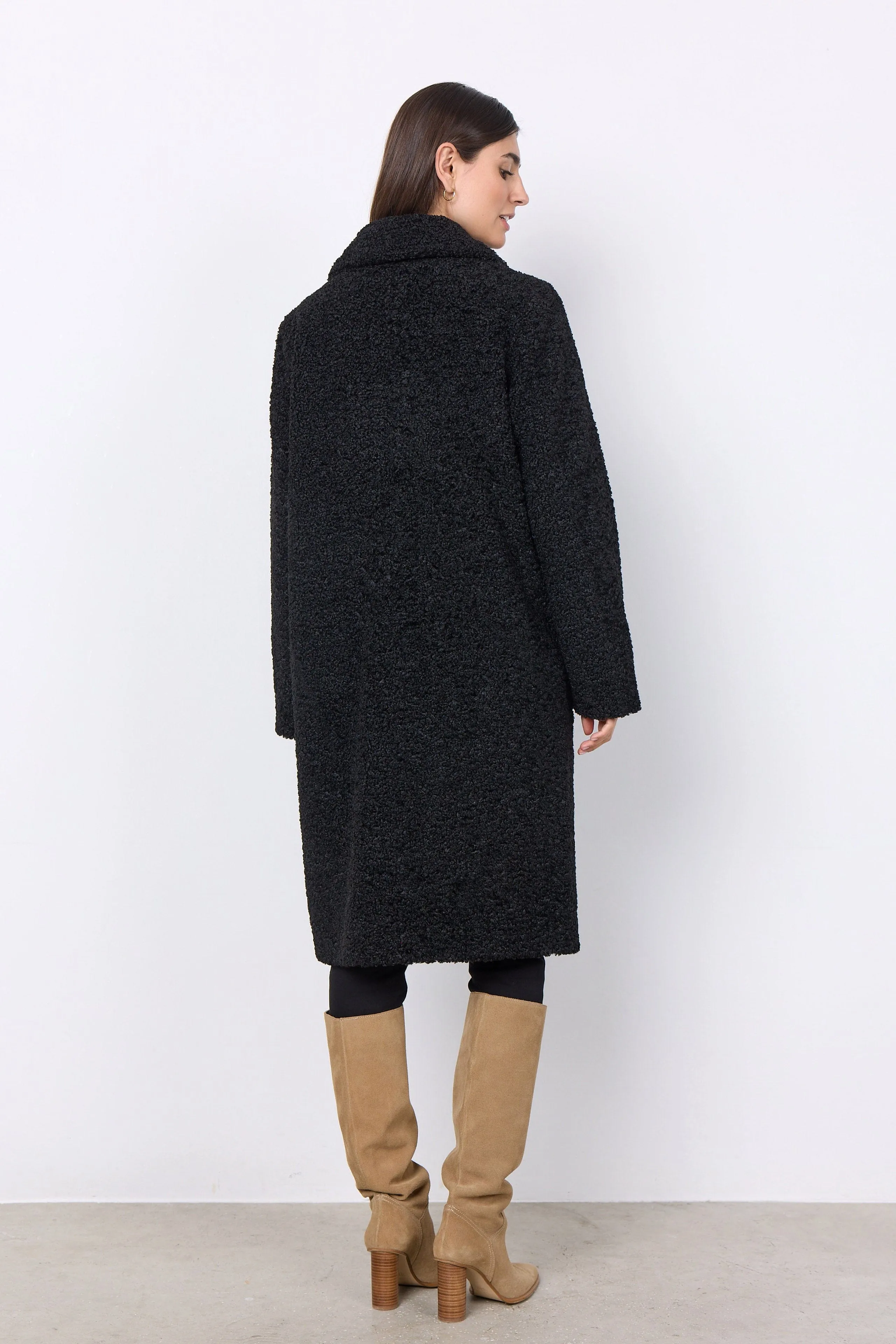 Mukite Teddy Coat - Black