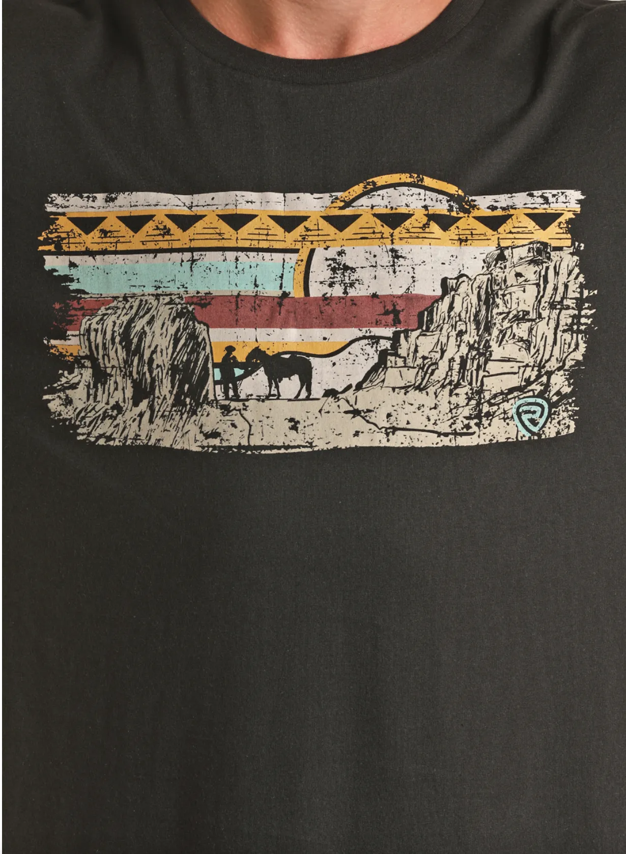 P9-3085 - Rock&Roll Denim Men's T-Shirt