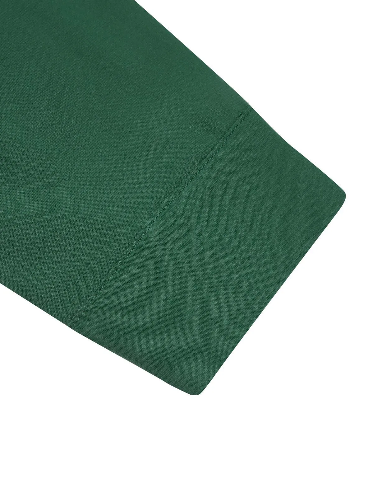 [Pre-Sale] 2PCS 1950s Tie-Neck Green Blouse & Red Plaid Skirt