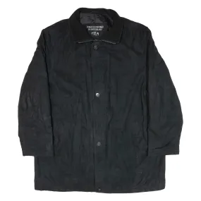 ROMAN ROTHSCHILD OF SWITZERLAND Quilted Lined Mens Coat Black 2XL