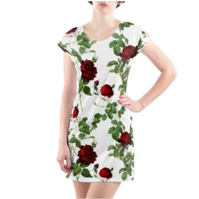Rose Print Ladies Tunic T Shirt