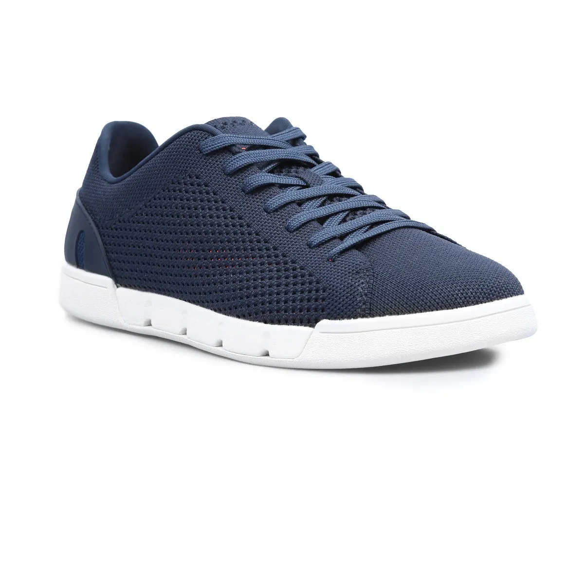Swims Breeze Tennis Knit Shoe in Navy & White
