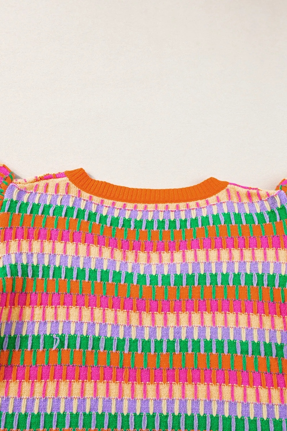 TEEK - V-Neck Cap Sleeve Knit Top