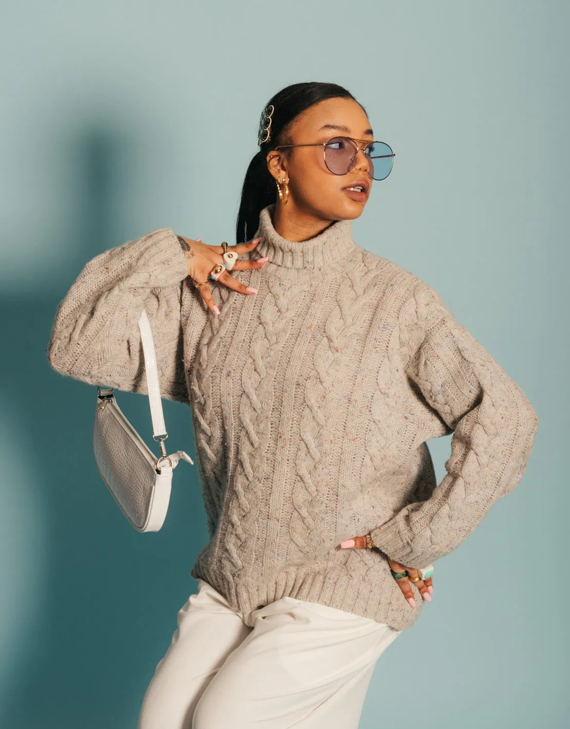 Vintage Valentino cable knit sweater